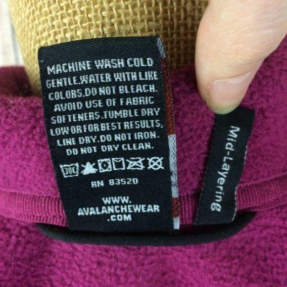 Avalanche Women's Size Small Fuchsia Thermalation Mid-Layering Fleece Jacket - Picture 8 of 8